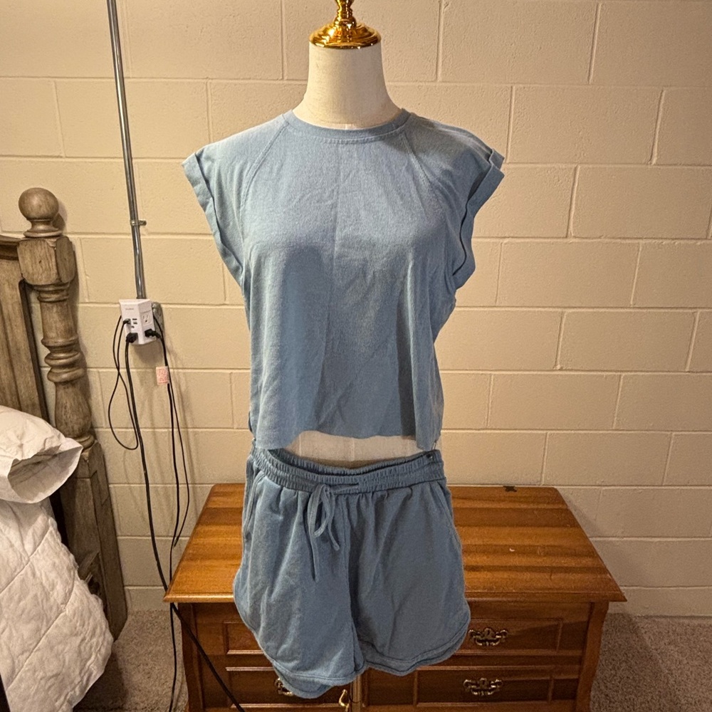 Sadie & Sage Light Blue Knit Top